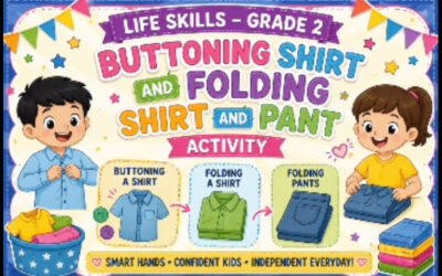 Buttoning & Folding Clothes – Life Skills Activity